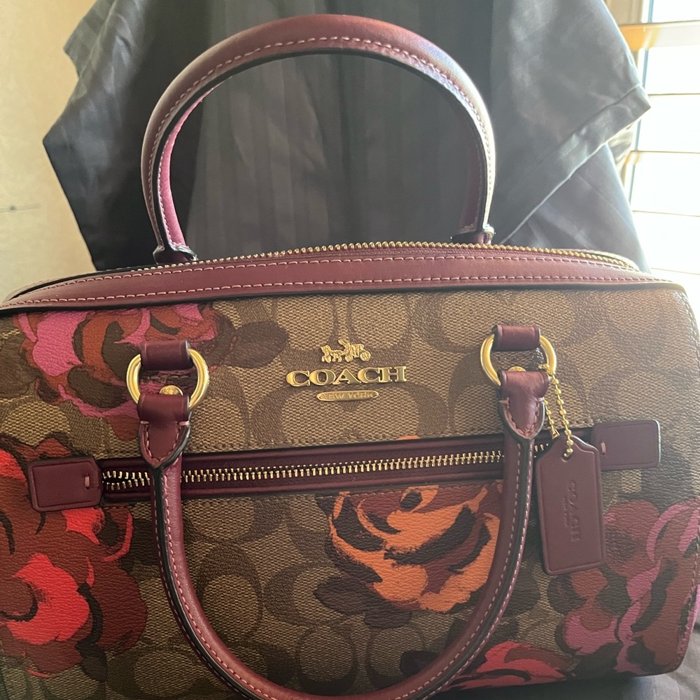 Coach floral handbag